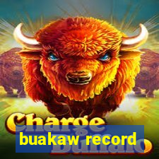 buakaw record